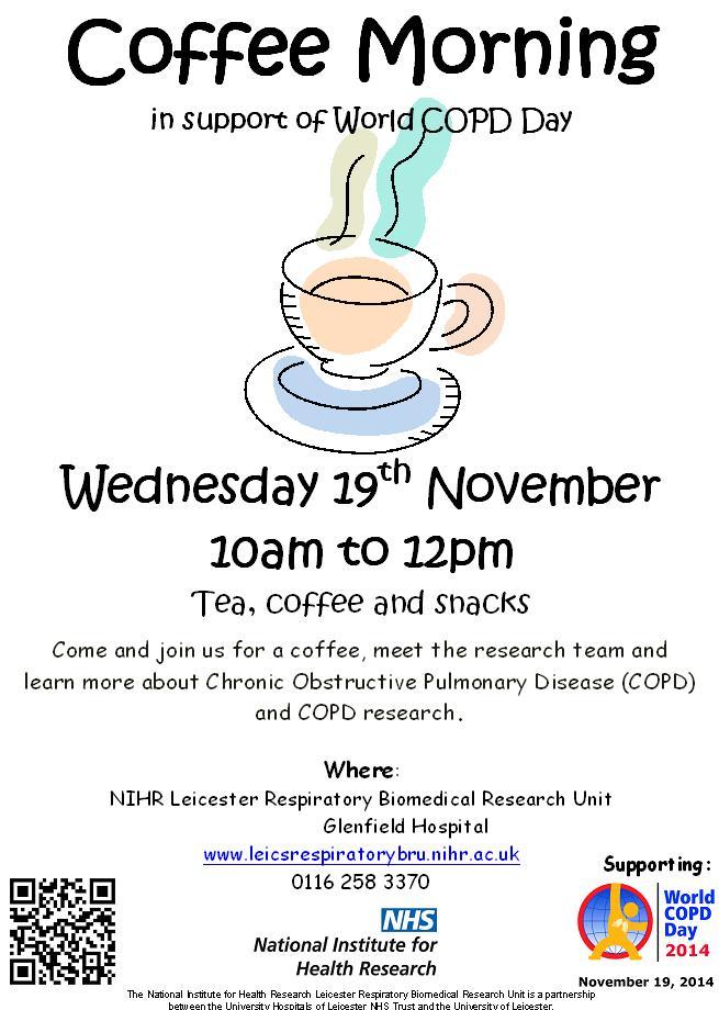 Coffee Morning World COPD Day 14